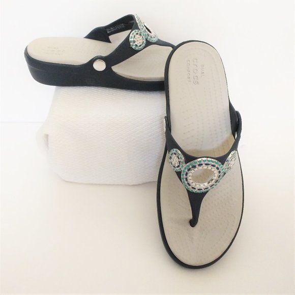 navy blue diamante sandals